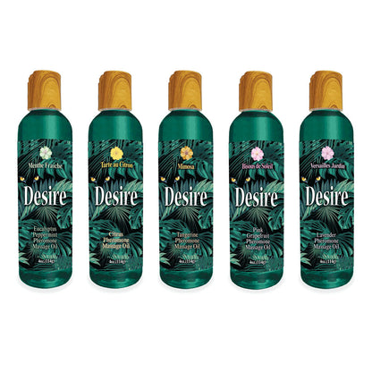 Desire Pheromone Massage Oil - Tangerine Scented Pheromone Massage Oil - 118 ml Little Genie