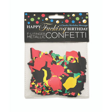 Happy Fucking Birthday FU Finger Confetti - Party Decoration Little Genie