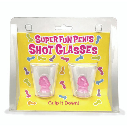 Super Fun Penis Shot Glasses - Set of 2 Little Genie