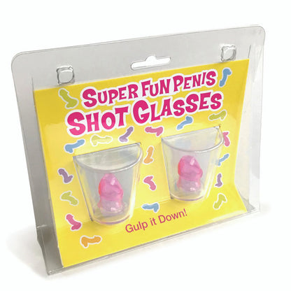 Super Fun Penis Shot Glasses - Set of 2 Little Genie
