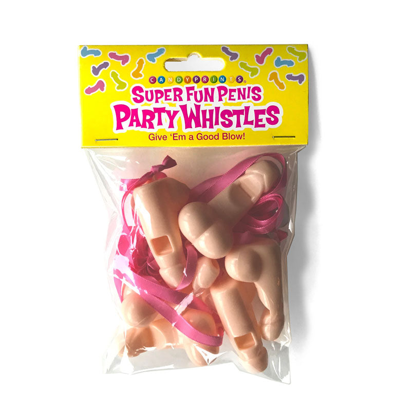 Super Fun Penis Party Whistles - Hens Party Novelties - 8 Pack Little Genie