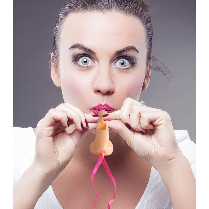 Super Fun Penis Party Whistles - Hens Party Novelties - 8 Pack Little Genie