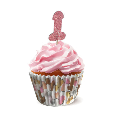 Glitterati - Penis Party Cupcake Set - Party Cupcake Set - Set of 24 Little Genie