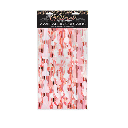 Glitterati - Penis Foil Curtains - Party Novelty - 2 Pack Little Genie