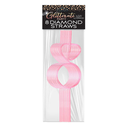 Glitterati - Diamond Ring Straws Set - Hens Party Novelty - Set of 8 Little Genie