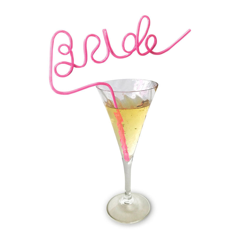 Glitterati - Bride Straw - Hens Party Novelty Little Genie