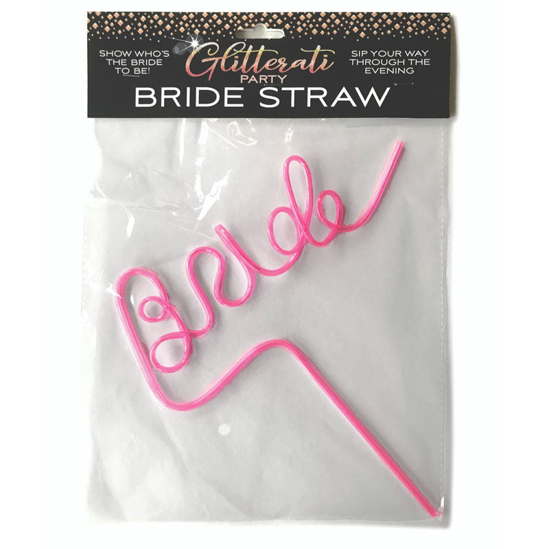 Glitterati - Bride Straw - Hens Party Novelty Little Genie
