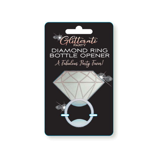 Glitterati Diamond Ring Bottle Opener - Novelty Bottle Opener Little Genie
