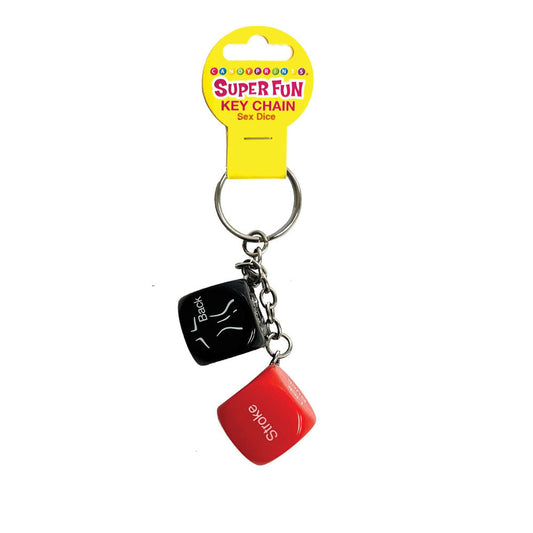 Super Fun Key Chain - Sex Dice - Erotic Dice Novelty Keychain Little Genie