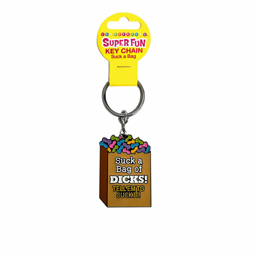 Super Fun Key Chain - Suck A Bag - Novelty Keychain Little Genie