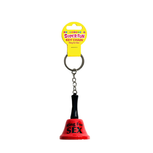 Super Fun Key Chain - Ring For Sex - Novelty Bell Keychain Little Genie