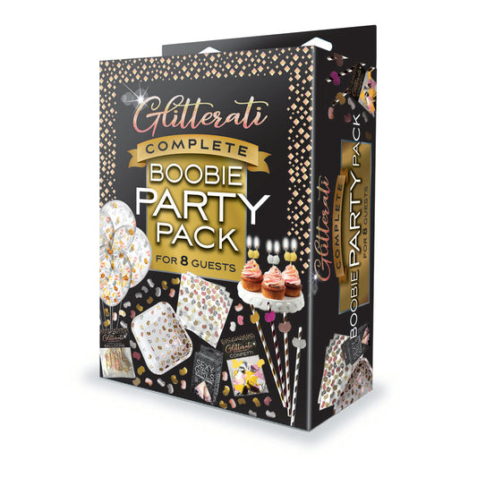 Glitterati Complete Boobie Party Pack - Party Set for 8 People Little Genie