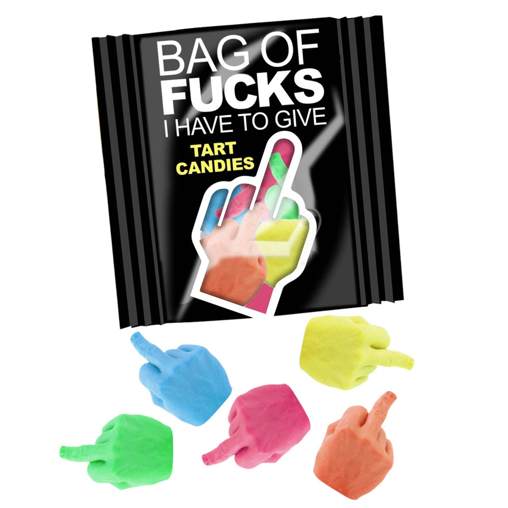 Bag Of Fucks I Have To Give - Bag of 25 - Fruit Flavoured Lollies - Bag of 25 Mini Packs Little Genie