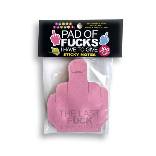 Last Fuck I Have To Give Sticky Notes - Multi Coloured Novelty Sticky Notes - 100 Pack Little Genie