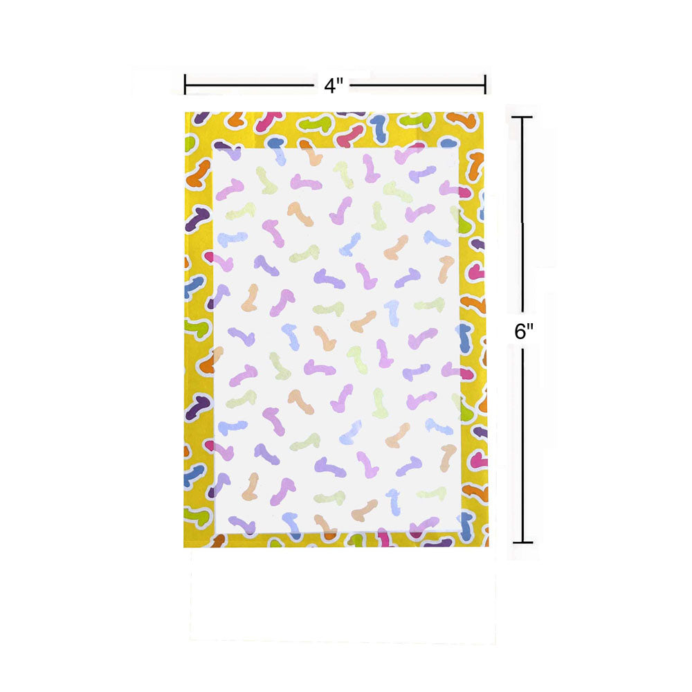Super Fun Penis Notepad - Novelty Notepad - 100 Pages Little Genie