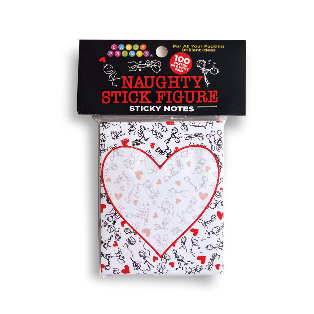 Naughty Stick Figure Sticky Notes - Novelty Sticky Notes - 100 Pack Little Genie