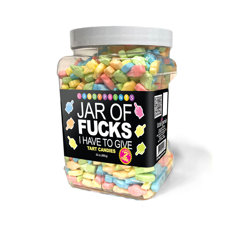 Jar Of Fucks I Have To Give - Fruit Flavoured Lollies - 850 gram Jar Little Genie
