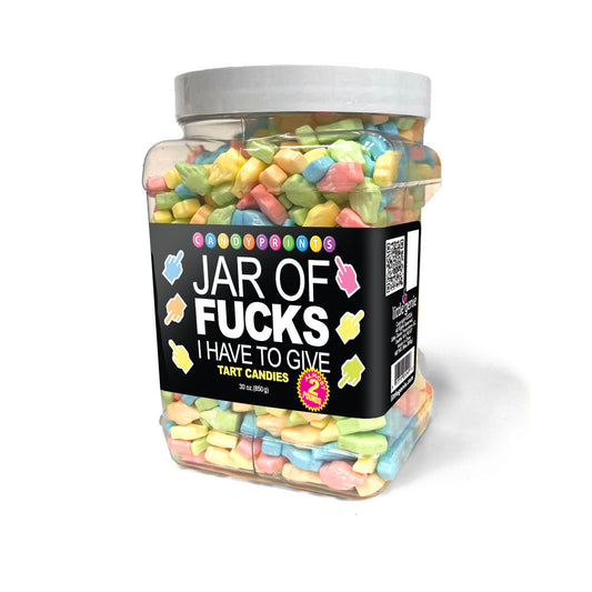Jar Of Fucks I Have To Give - Fruit Flavoured Lollies - 850 gram Jar Little Genie
