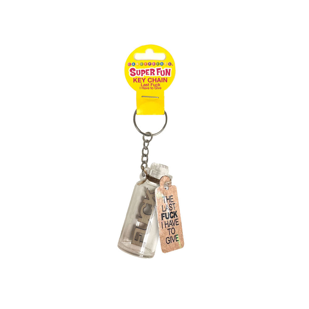Super Fun Key Chain - Last Fuck I Have To Give - Novelty Keychain Little Genie