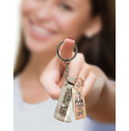 Super Fun Key Chain - Last Fuck I Have To Give - Novelty Keychain Little Genie