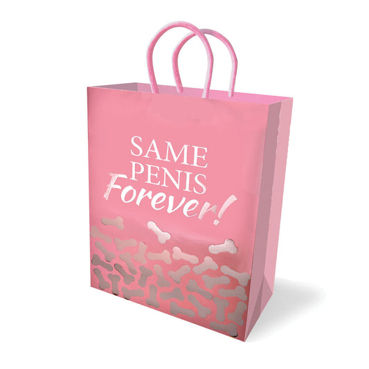 Same Penis Forever Gift Bag - Novelty Gift Bag Pink - Club X