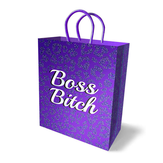 Boss Bitch Gift Bag - Novelty Gift Bag Purple - Club X