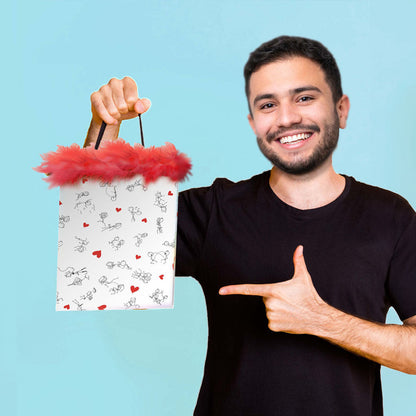 Naughty Stick Figures Gift Bag - Novelty Gift Bag Little Genie