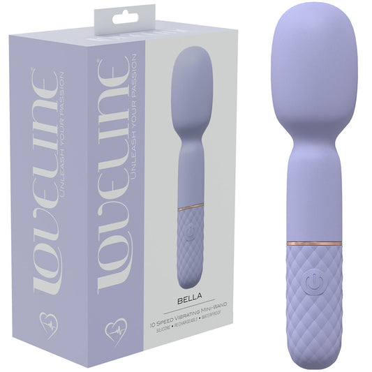 LOVELINE Bella - Lavender - Lavender 14 cm USB Rechargeable Massage Wand Purple - Club X