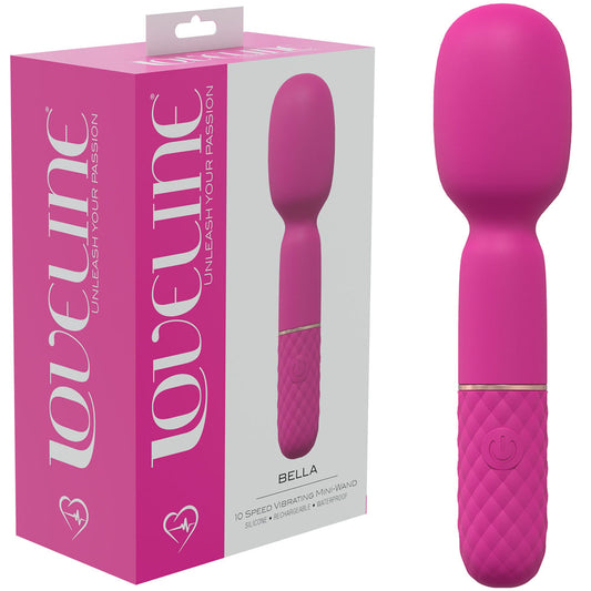 LOVELINE Bella - Pink - Pink 14 cm USB Rechargeable Massage Wand Pink - Club X