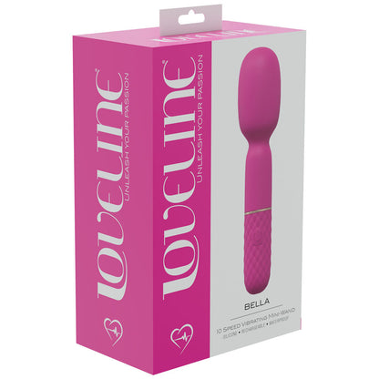 LOVELINE Bella - Pink - Pink 14 cm USB Rechargeable Massage Wand Shots Toys