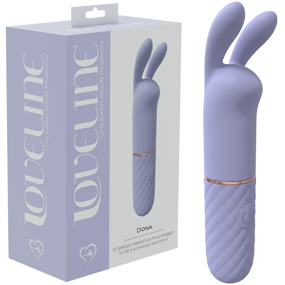 LOVELINE Dona - Purple - Lavender 11 cm USB Rechargeable Mini Vibrator Purple - Club X