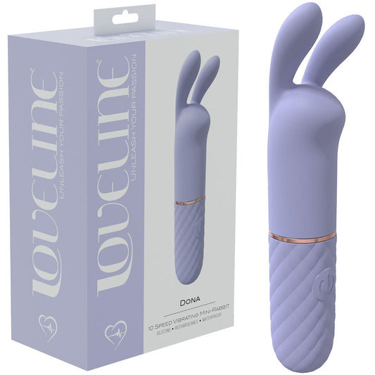 LOVELINE Dona - Purple - Lavender 11 cm USB Rechargeable Mini Vibrator Purple - Club X