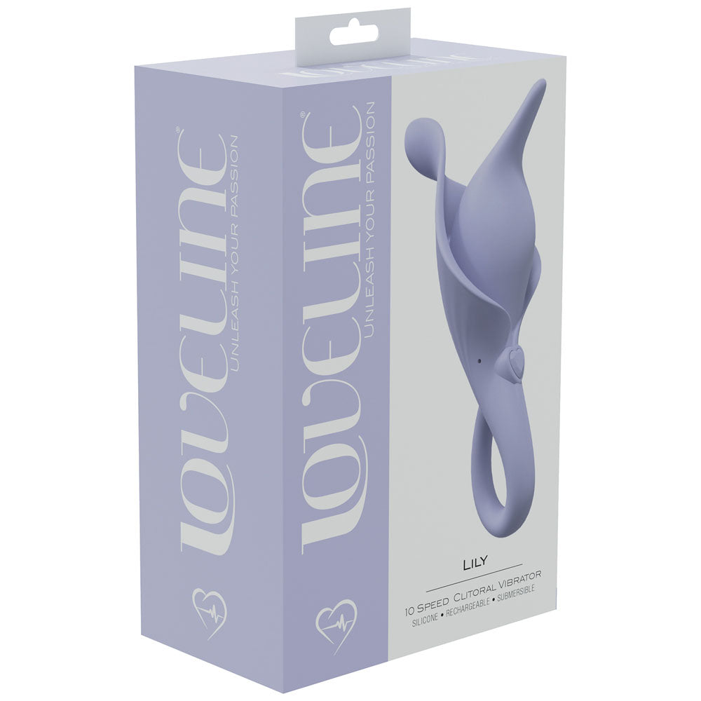 LOVELINE Lily - Lavender - Lavender USB Rechargeable Stimulator Shots Toys