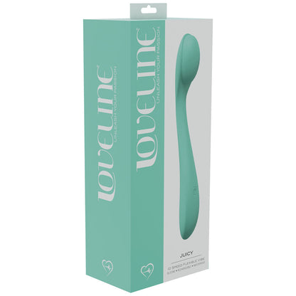 LOVELINE Juicy - Green - GReen 21.5 cm USB Rechargeable Vibrator Shots Toys