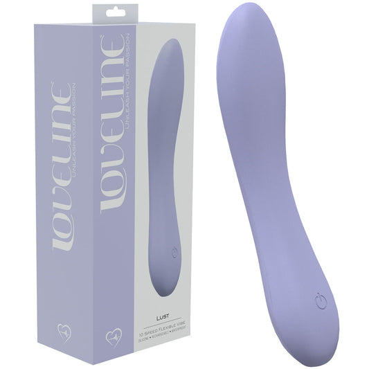 LOVELINE Lust - Lavender - Lavender 17 cm USB Rechargeable Vibrator Purple - Club X