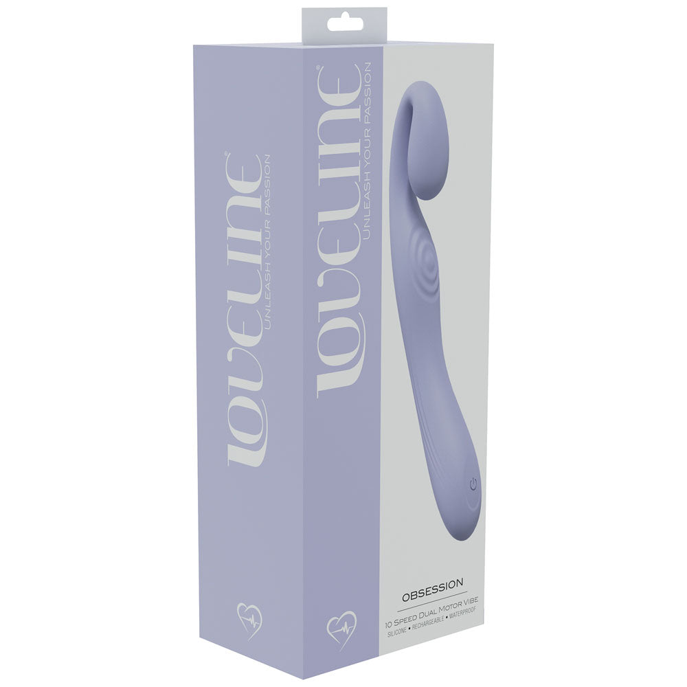 LOVELINE Obsession - Lavender - Lavender 18.4 cm USB Rechargeable Vibrator Shots Toys