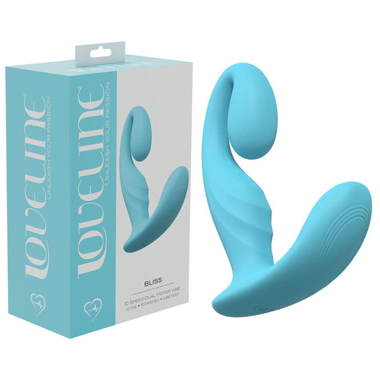 LOVELINE Bliss - Blue - Blue 11.5 cm USB Rechargeable Vibrator Shots Toys