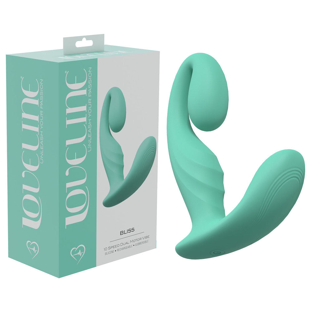 LOVELINE Bliss - Green - Green 11.5 cm USB Rechargeable Vibrator Shots Toys