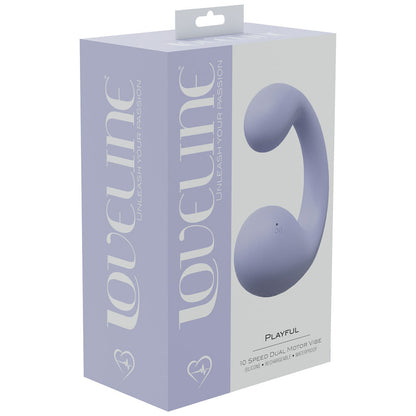LOVELINE Playful - Lavender - Lavender 8.5 cm Dual Vibrator Shots Toys
