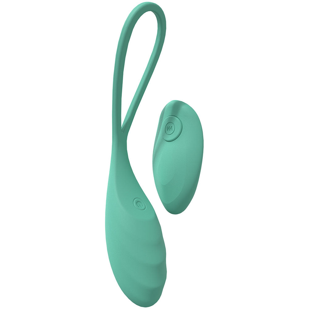 LOVELINE Passion - Green - Green USB Rechargeable Vibrating Egg with Wireless Remote Shots Toys