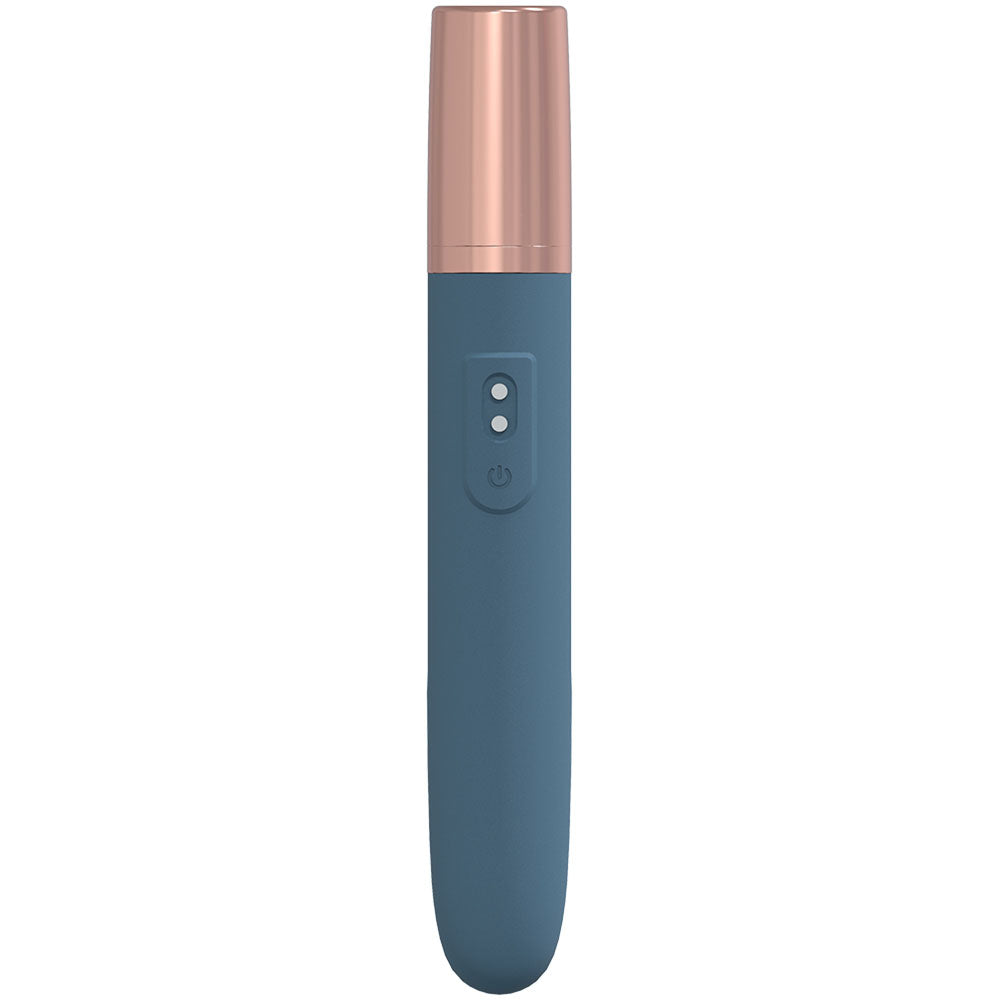 LOVELINE The Traveler - Blue - Blue 17.6 cm USB Rechargeable Vibrator with Lube Applicator Shots Toys