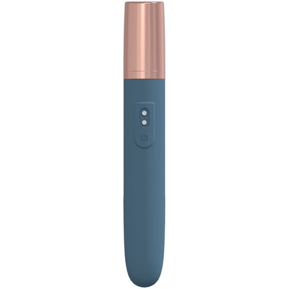 LOVELINE The Traveler - Blue - Blue 17.6 cm USB Rechargeable Vibrator with Lube Applicator Shots Toys