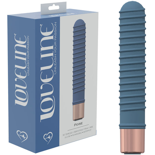LOVELINE Poise - Blue - Blue 14.5 cm USB Rechargeable Vibrator Blue - Club X