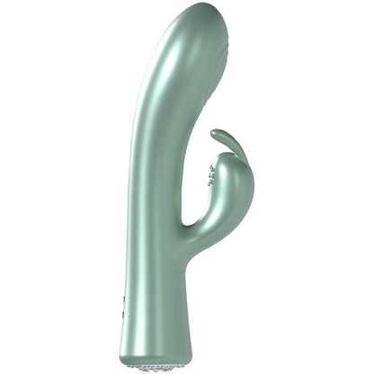 LOVELINE La Perla I - Green - Pearlescent Green 19.2 cm USB Rechargeable Rabbit Vibrator Shots Toys