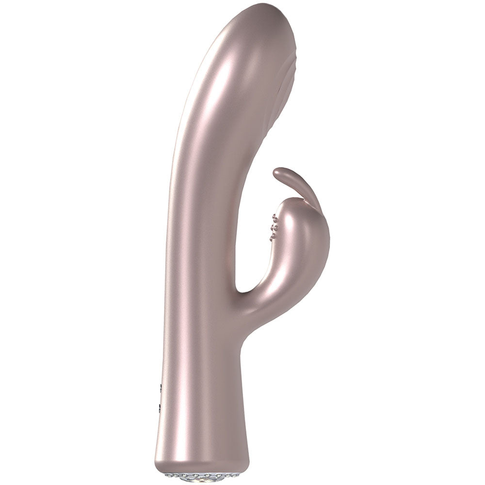LOVELINE La Perla I - Pink - Pearlescent Pink 19.2 cm USB Rechargeable Rabbit Vibrator Shots Toys