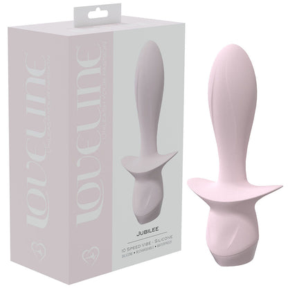 LOVELINE Jubilee - Pink 13.5 cm USB Rechargeable Vibrating Anal Plug Shots Toys