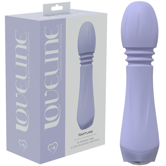 LOVELINE Rapture - Lavender 13.5 cm USB Rechargeable Massage Wand Purple - Club X