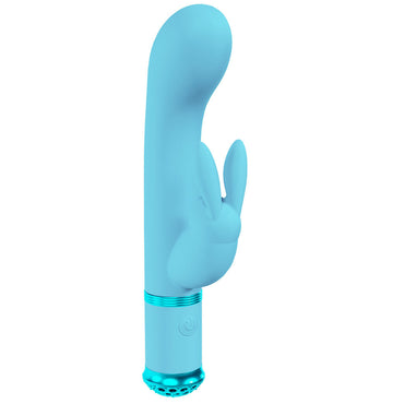LOVELINE Belle - Blue - Blue 15.6 cm USB Rechargeable Rabbit VIbrator Shots Toys