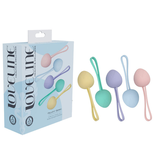 LOVELINE PelviFit Berry - Coloured Kegel Kit - Set of 5 Sizes Coloured - Club X