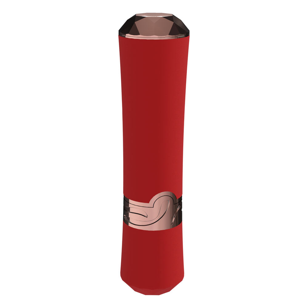 LOVELINE Dahlia - Red - Red 12.5 cm USB Rechargeable Lipstick Vibrator Shots Toys